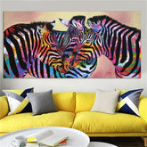 Toile - Colored Zebra